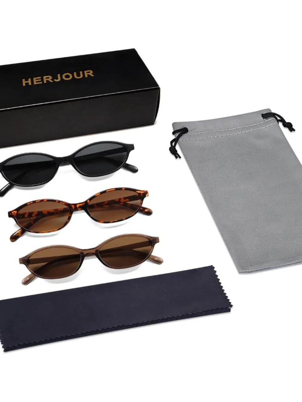 Chic Retro Oval Cat Eye Sunglasses for Women - Y2K Trend with 99% UV Protection